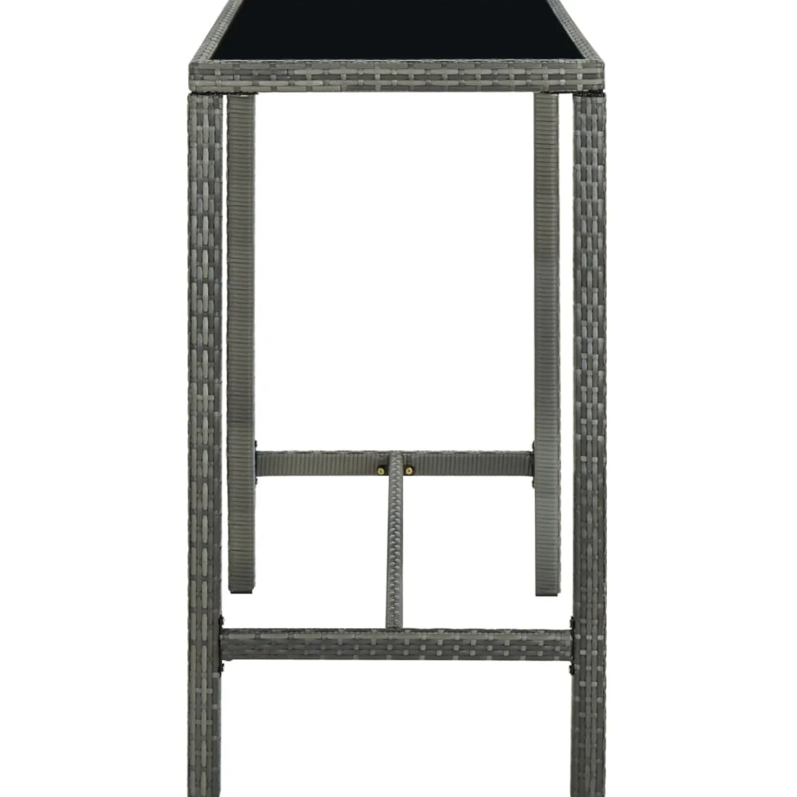 Stolik barowy Szary 130 x 60 x 110 cm Technorattan vidaXL