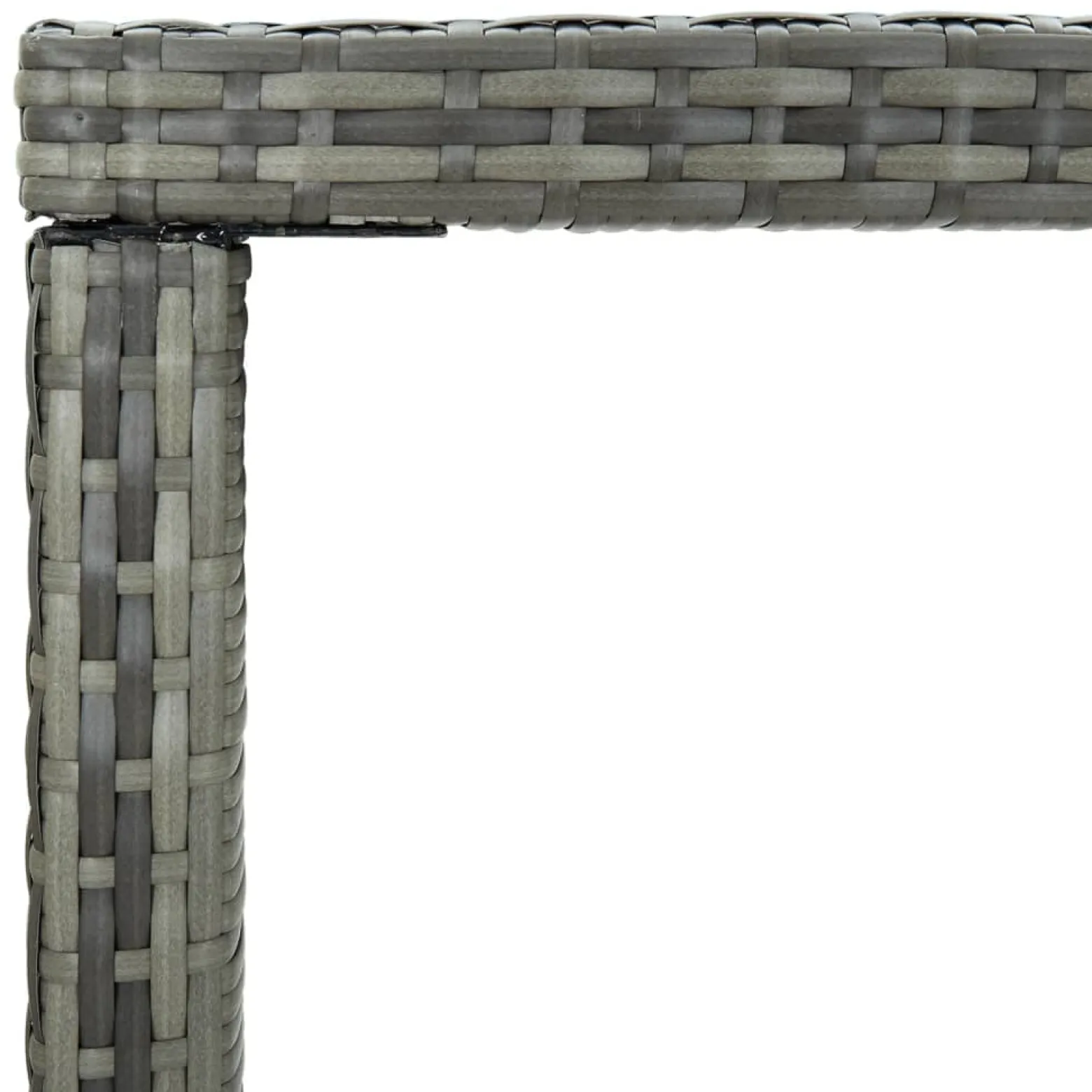 Stolik barowy Szary 130 x 60 x 110 cm Technorattan vidaXL