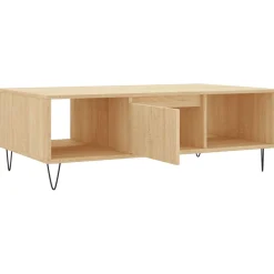 Stolik Kawowy Ława Stół Brązowy 104x60x35 Przegrody Do Salonu Do Pokoju