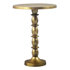 Stolik boczny Alu Złoty 40cm Metalowy Stolik kawowy Stolik do salonu