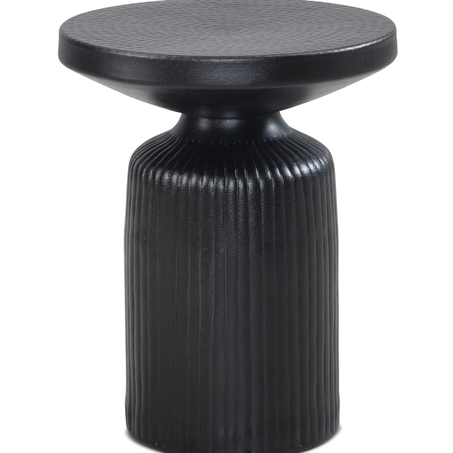 Stolik boczny FineBuy metalowy czarny