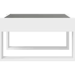 Stolik Kawowy Ława Stół Biały 50x53x30 Oświetlenie Led Do Salonu Do Pokoju