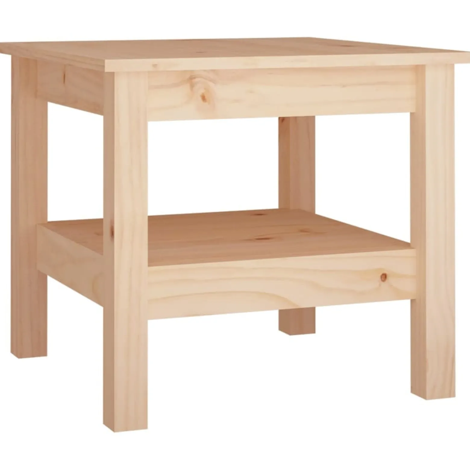Stolik Kawowy Ława Stół Drewniany 45x45x40 Półka Do Salonu Do Pokoju