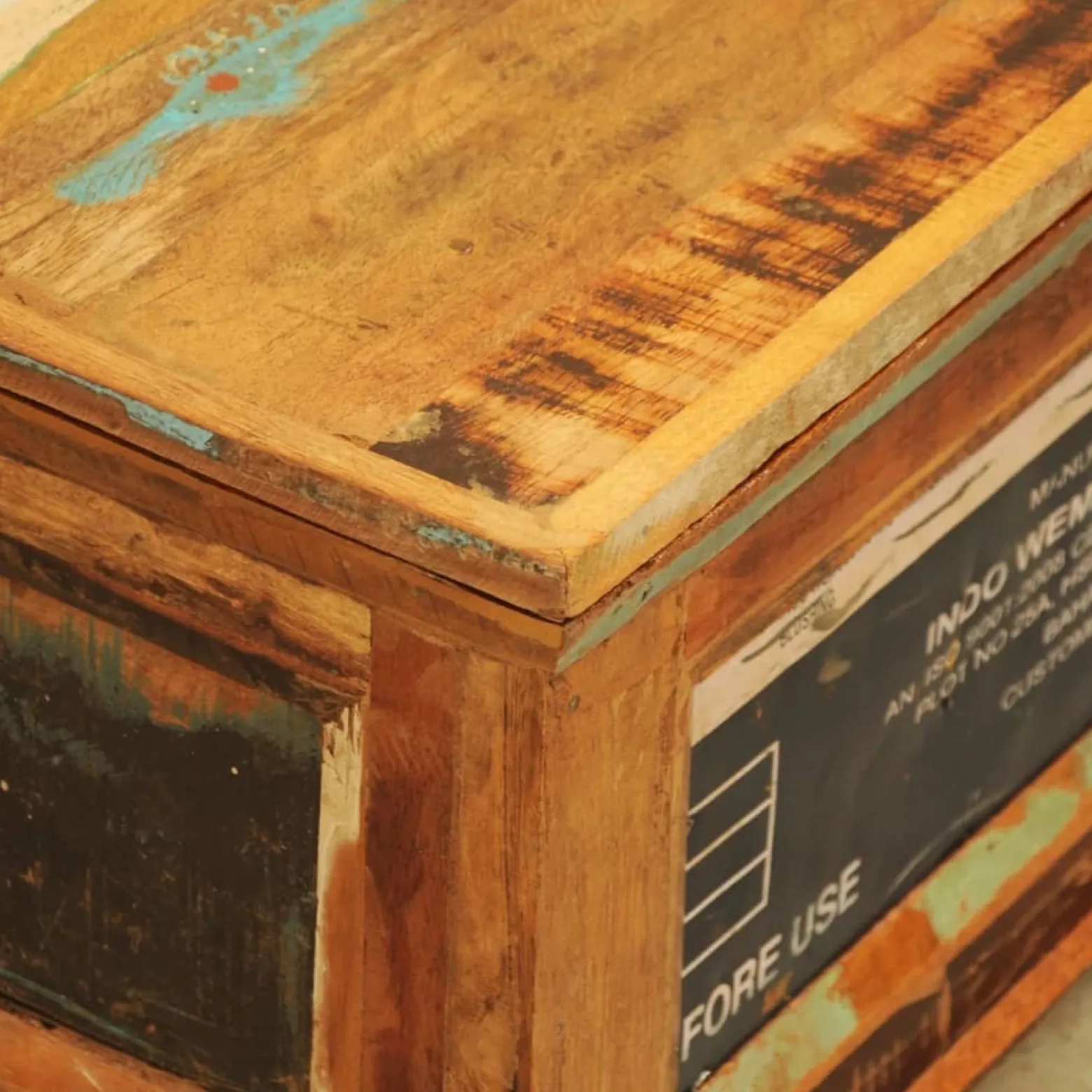 Stolik Kawowy Ława Stół Drewniany 85x50x35 Schowek Do Salonu Do Pokoju