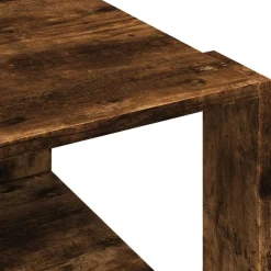 Stolik Kawowy Ława Stół Przydymiony 51.5x51.5x30 Półka Do Salonu Do Pokoju