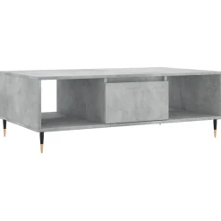 Stolik Kawowy Ława Stół Szary 104x60x35 Przegrody Do Salonu Do Pokoju