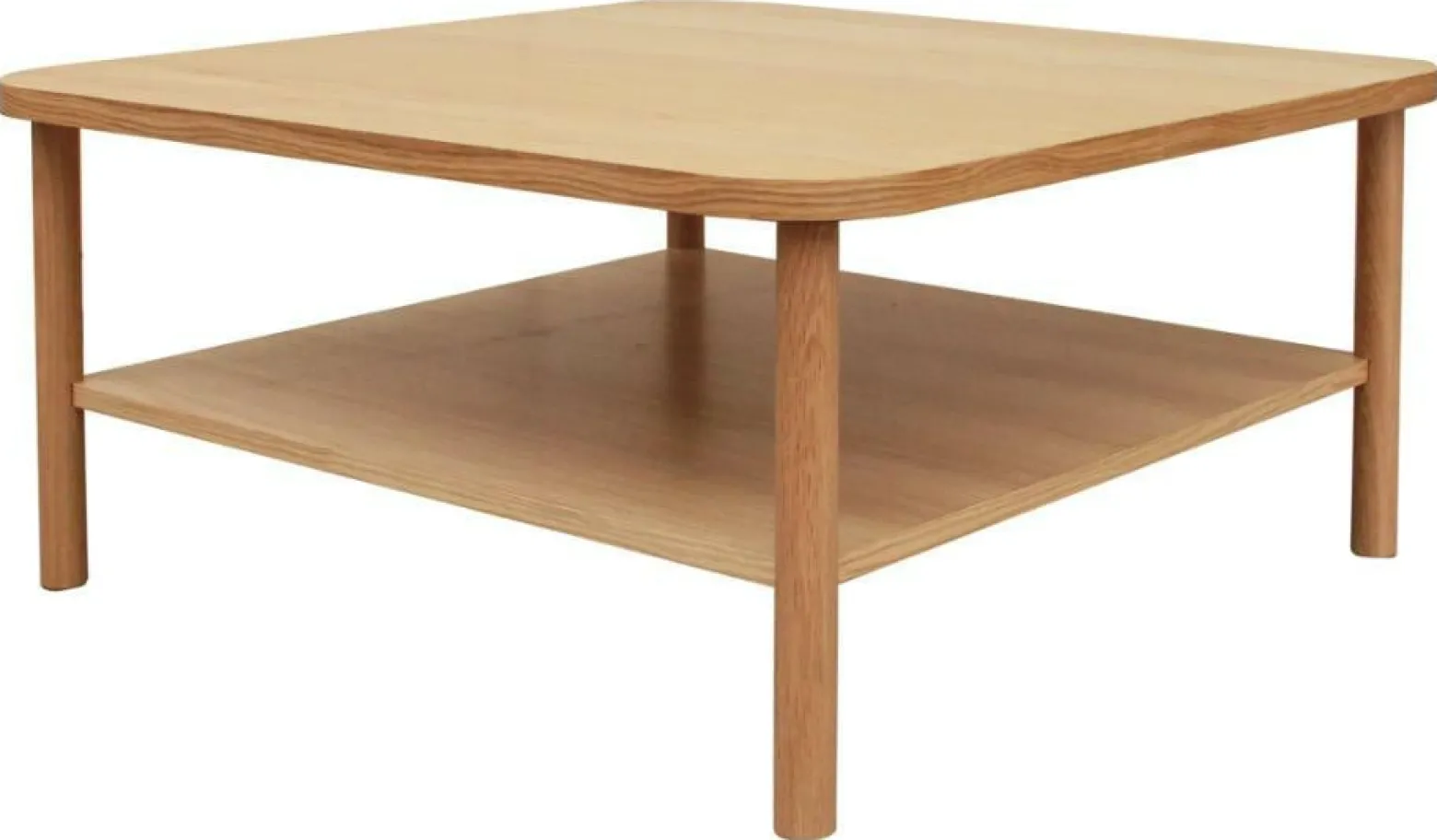 STOLIK KAWOWY Banbury 90x90cm lakierowane drewno i fornir