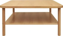 STOLIK KAWOWY Banbury 90x90cm lakierowane drewno i fornir