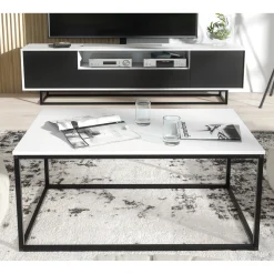 Stolik Kawowy 100cm Loft ONE FURNITURE Laminat Biały