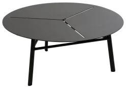 Stolik kawowy Kampala czarny 80x80x35 cm Miloo Home