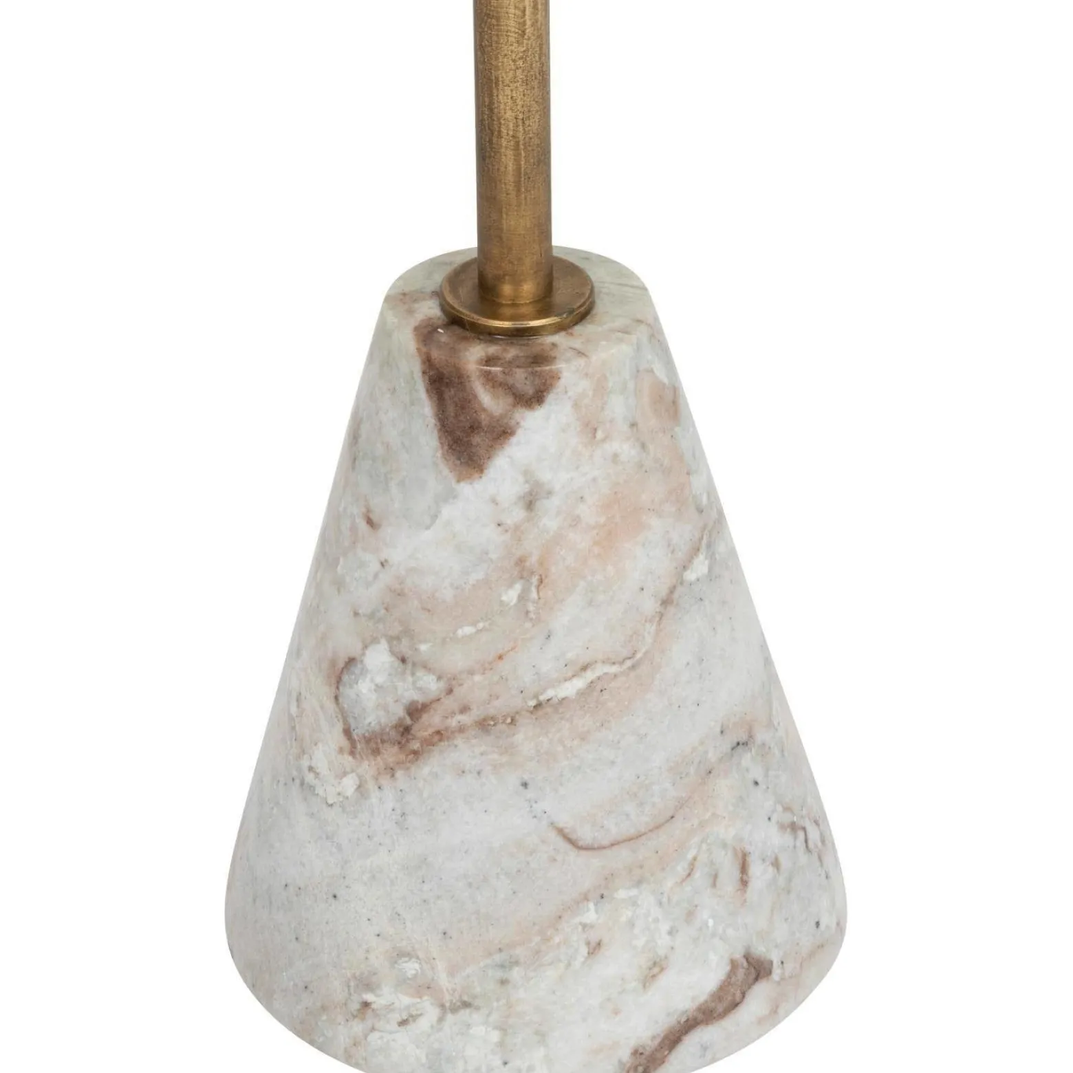 Stolik kawowy marmur i drewno, Ø 35,5 cm