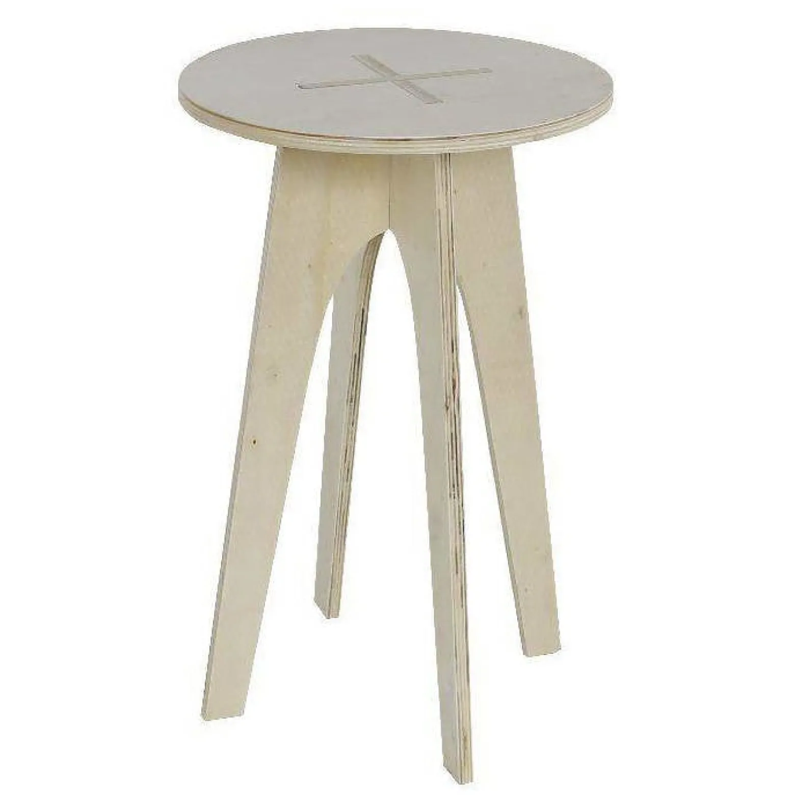 Stolik kawowy okrągły Simplicity, drewniany