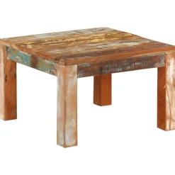 Stolik kawowy Wielokolorowe 55 x 55 x 35 cm Drewno z odzysku vidaXL