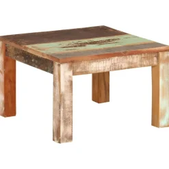 Stolik kawowy Wielokolorowe 55 x 55 x 35 cm Drewno z odzysku vidaXL