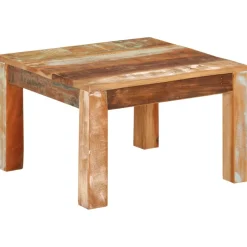 Stolik kawowy Wielokolorowe 55 x 55 x 35 cm Drewno z odzysku vidaXL