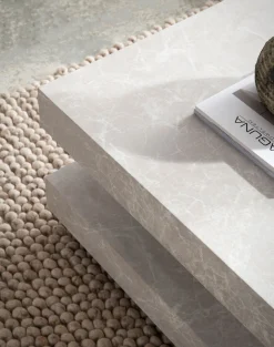 Stolik Kawowy 60x60x34 cm z Półką Nowoczesny Design MDF do Salonu