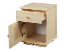 Stolik nocny MODERN II, kolor sosnowy, drzwi lewostronne