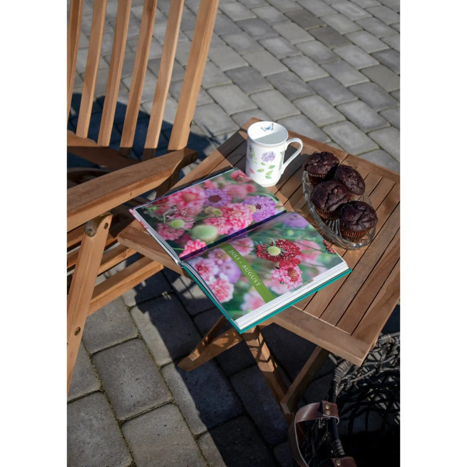 STOLIK POMOCNICZY Bilbao 50x50cm naturalny z drewna tekowego