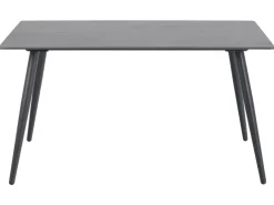 Stół prostokątny Wicklow 140x80 z płyty ceramicznej czarny