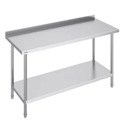 Stół Roboczy Gastronomiczny ze Stali Nierdzewnej – 61x91x152 cm