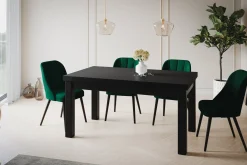 Stół rozkładany CLASSIC 120/160X80 Czarny