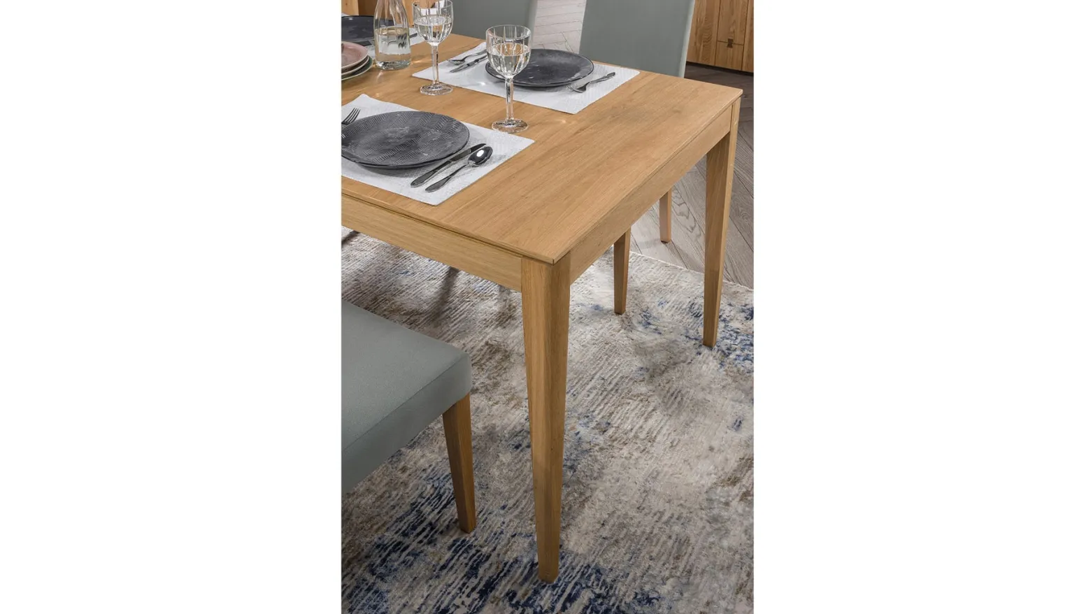 Stół rozkładany Minura 160/240x90 dąb naturalny sękaty