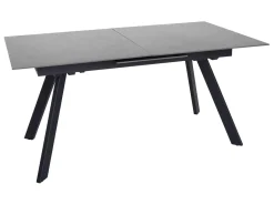 Stół rozkładany Planet 160-200x90 czarny/antacyt