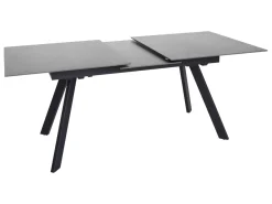 Stół rozkładany Planet 160-200x90 czarny/antacyt