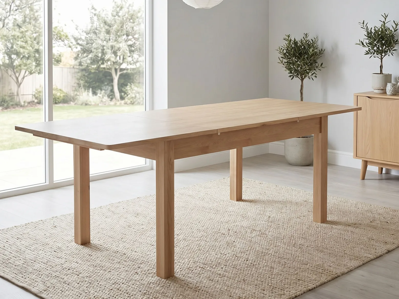 Stół rozkładany 140/205x90 z drewna MADURA, kolor dębowy
