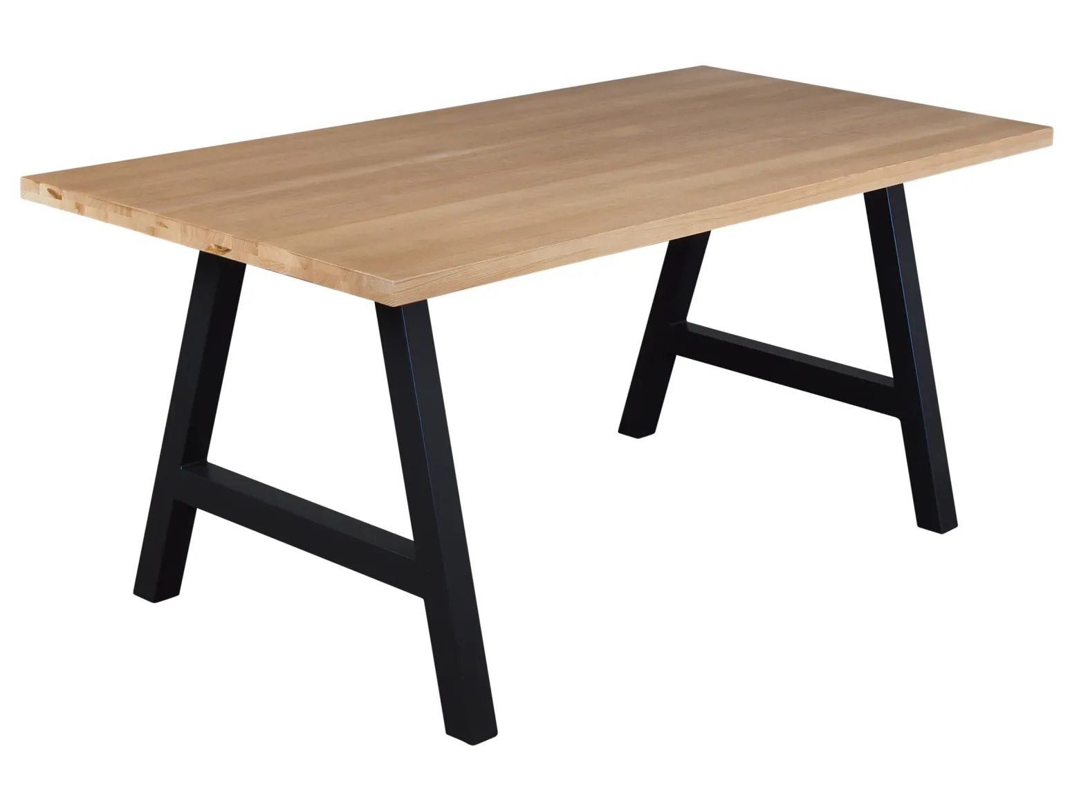 Stół 140x90 drewno z metalem Kawola, kolor dębowy