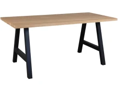 Stół 140x90 drewno z metalem Kawola, kolor dębowy