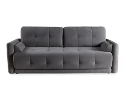 Stylowa pikowana sofa ETNO szara z funkcją spania do salonu