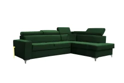 Stylowy Narożnik tapicerowany do salonu VIVIENNE / FRESH13 zielony