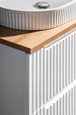 Słupek Łazienkowy 140 cm BIAŁY Ryfle Wiszący NOVA WHITE