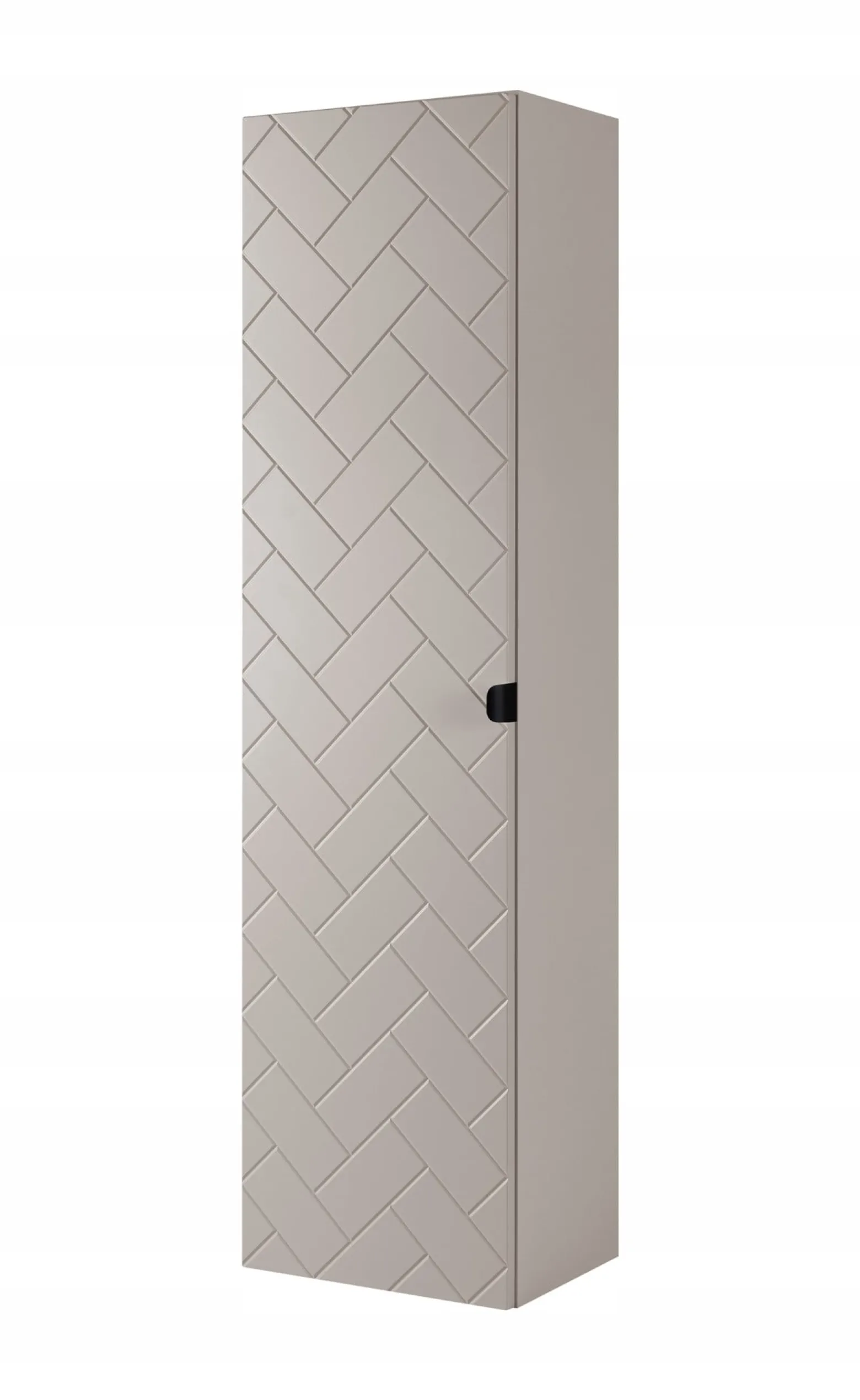 Słupek Łazienkowy 136 cm MADIS KASZMIR Półki Uchwyt Black