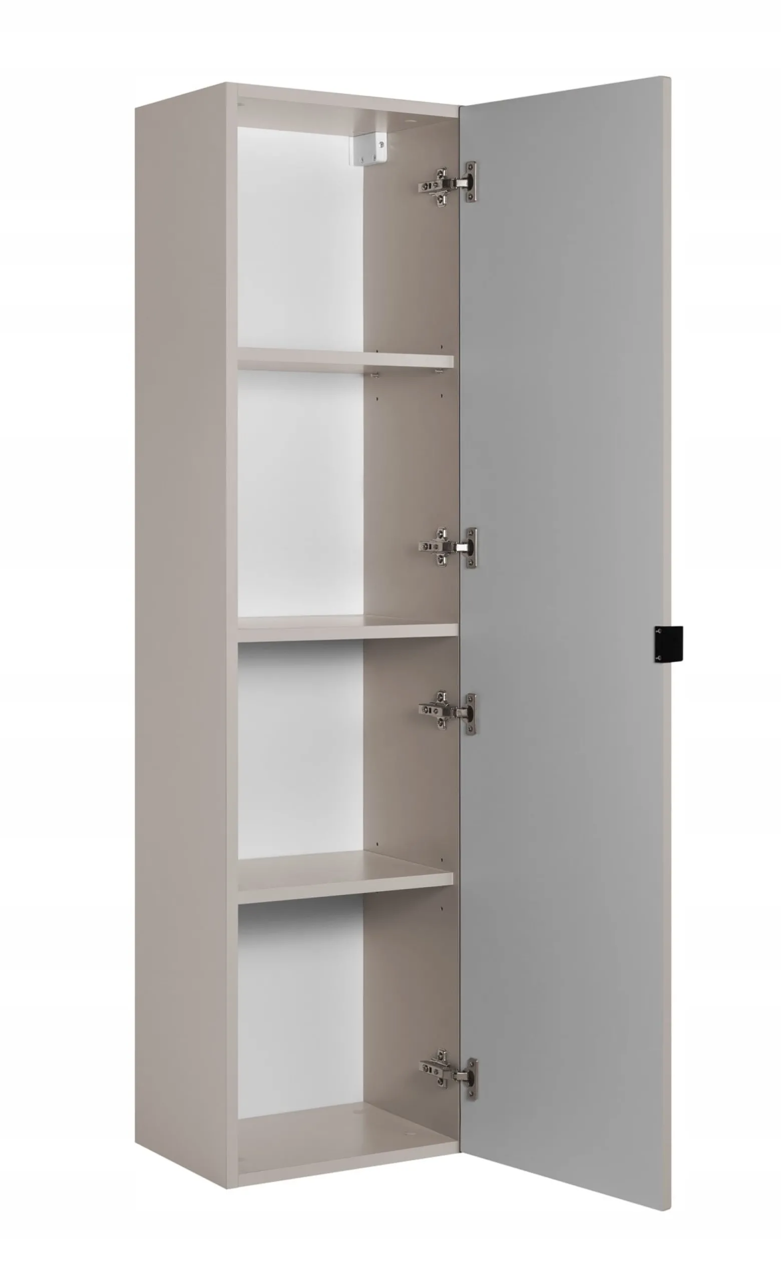 Słupek Łazienkowy 136 cm MADIS KASZMIR Półki Uchwyt Black