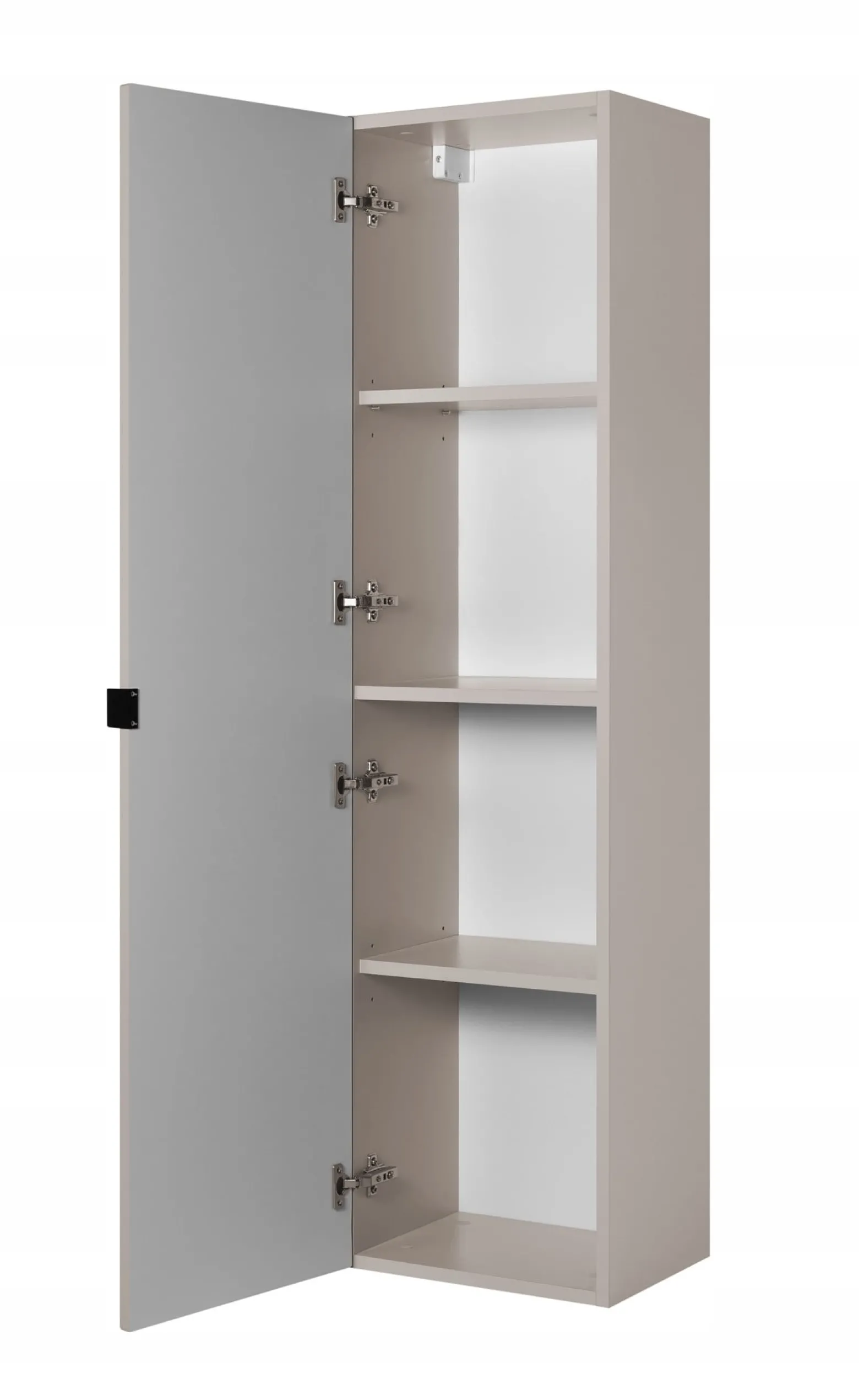 Słupek Łazienkowy 136 cm MADIS KASZMIR Półki Uchwyt Black