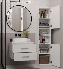 Słupek łazienkowy Topeshop Nel 60 Biały