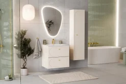 Słupek Łazienkowy Wiszący 140 cm DONNA SAND BEŻOWY