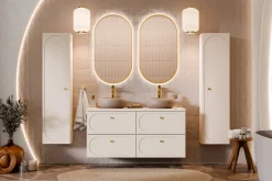 Słupek Łazienkowy Wiszący 140 cm DONNA SAND BEŻOWY