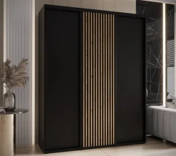 Szafa przesuwna SAPPORO 1 200 gł. 60 czarny/czarny