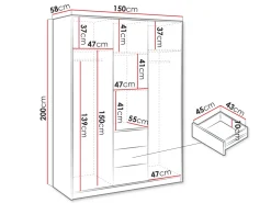 Szafa Bali Lux 3D