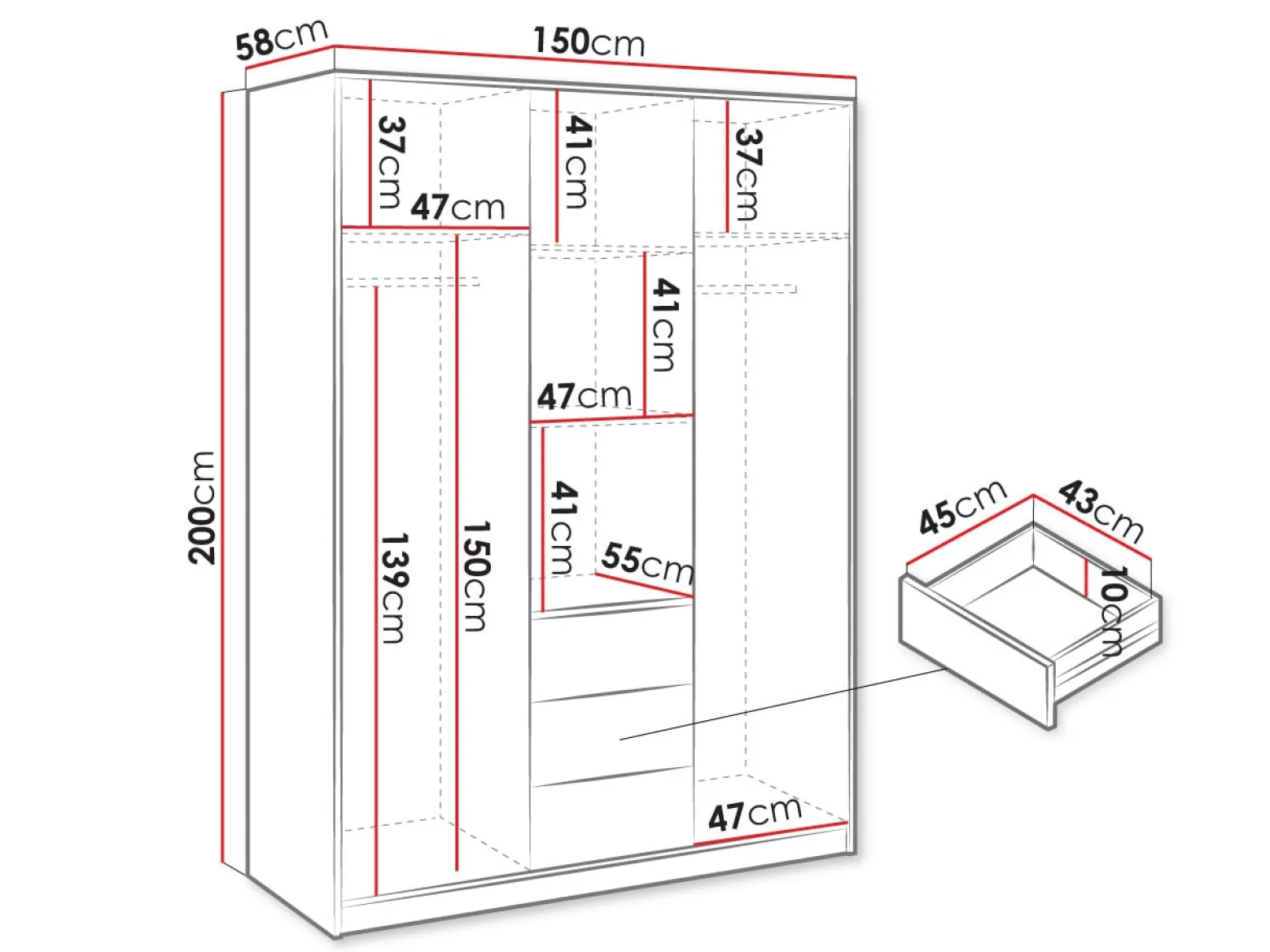 Szafa Bali Lux 3D