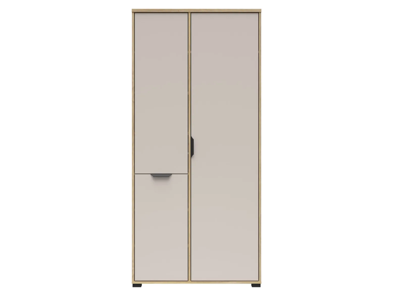 Szafa Chuck 90 cm z 3 drzwiami dąb mauvella/kaszmir