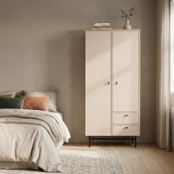 Szafa 90 cm z 2 drzwiami i 2 szufladami EVORIA