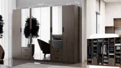Szafa 100 D, Półki, Szuflady, Drążek Ubraniowy - System Max Szafa 100 D