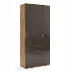 SZAFA 2-DRZWIOWA Lana 80cm dąb/szary Z PŁYTY WIÓROWEJ