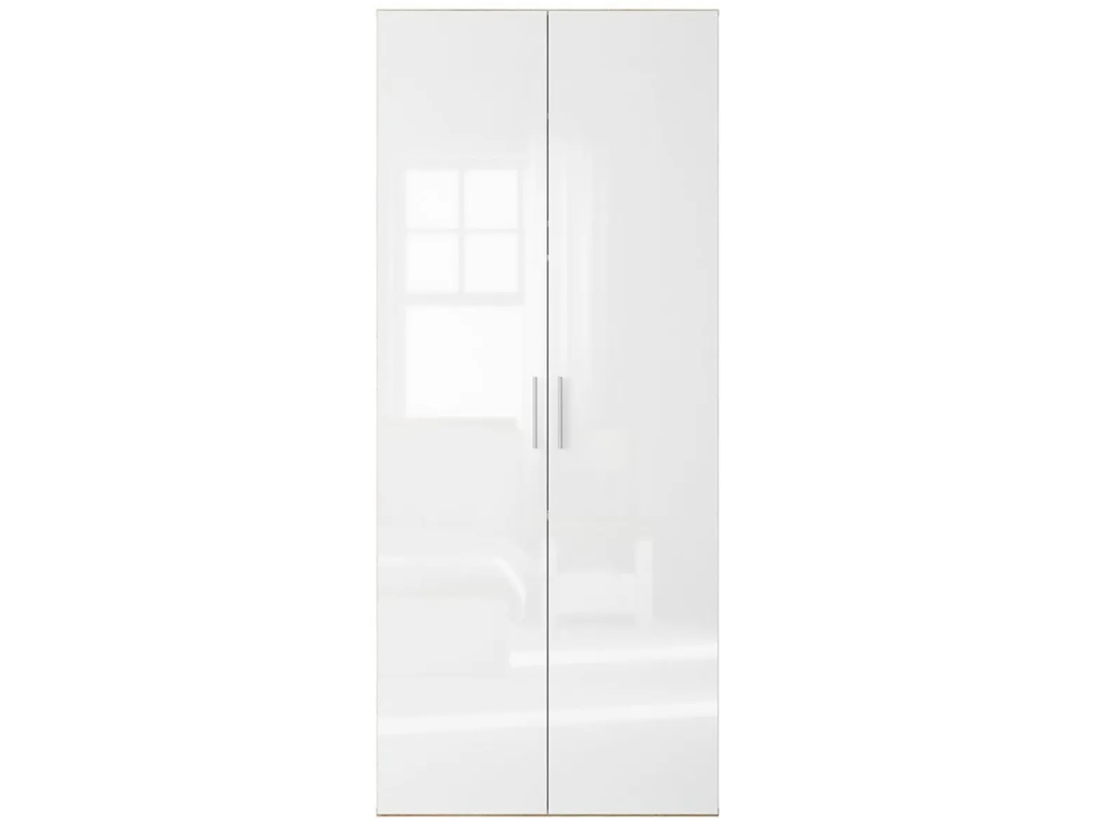 Szafa dwudrzwiowa Flex 100 cm biały połysk