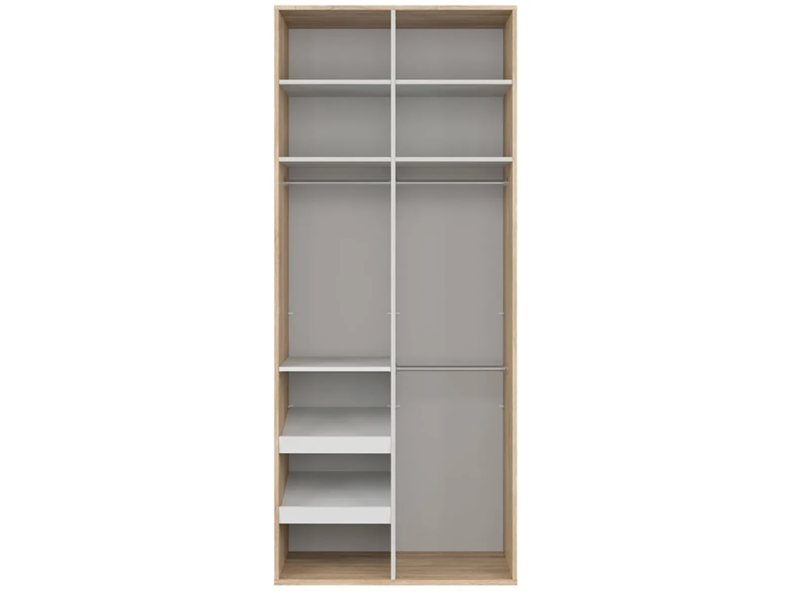 Szafa dwudrzwiowa Flex 100 cm biały połysk