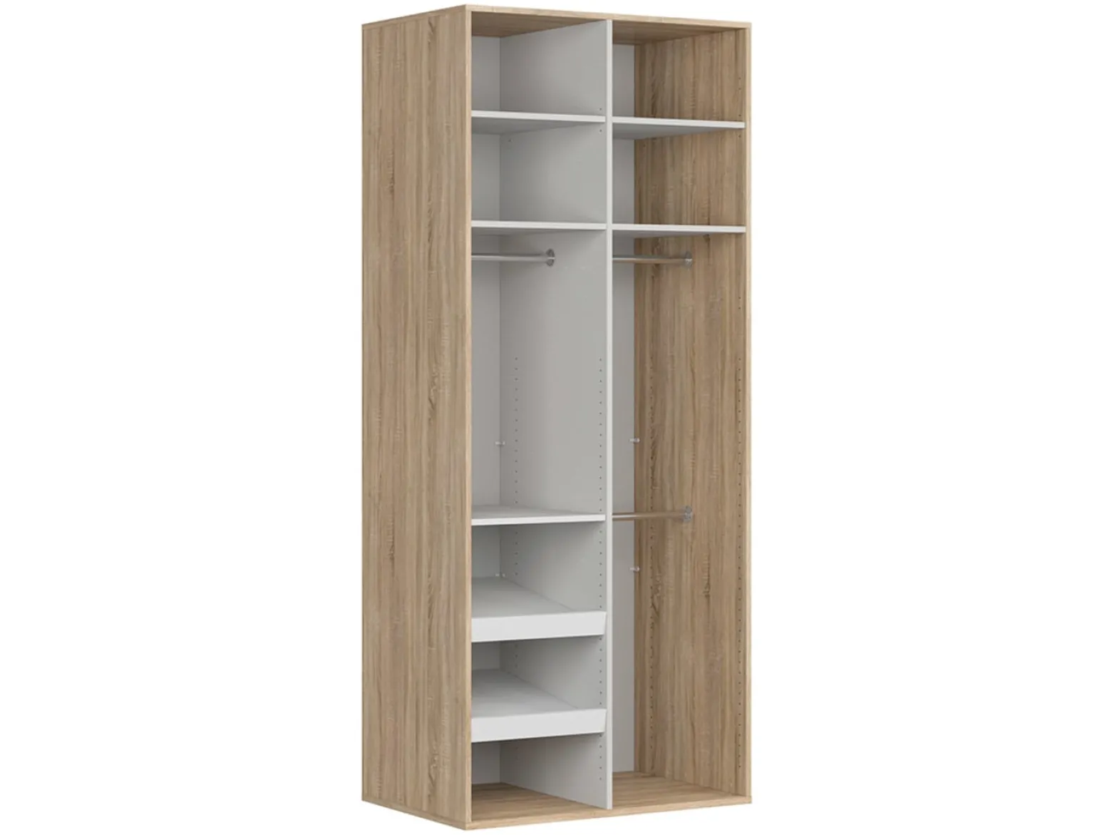 Szafa dwudrzwiowa Flex 100 cm biały połysk